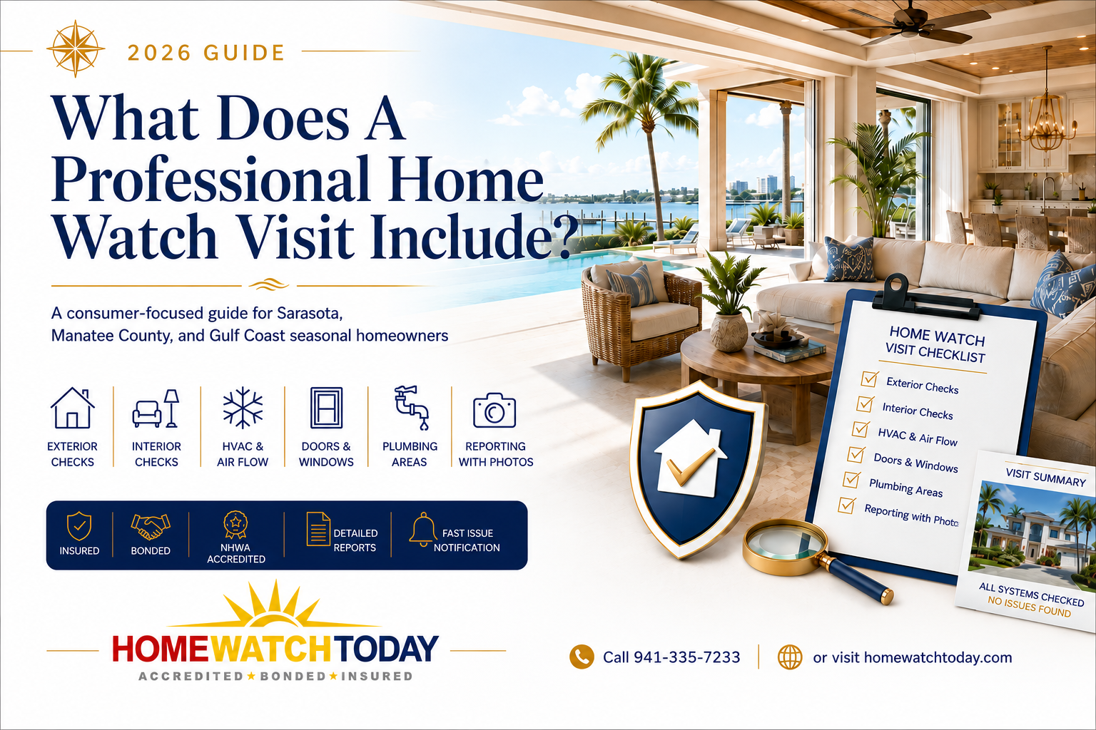 What Does A Professional Home Watch Visit Include?